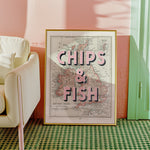 CHIPS & FISH - 40cm x 50cm