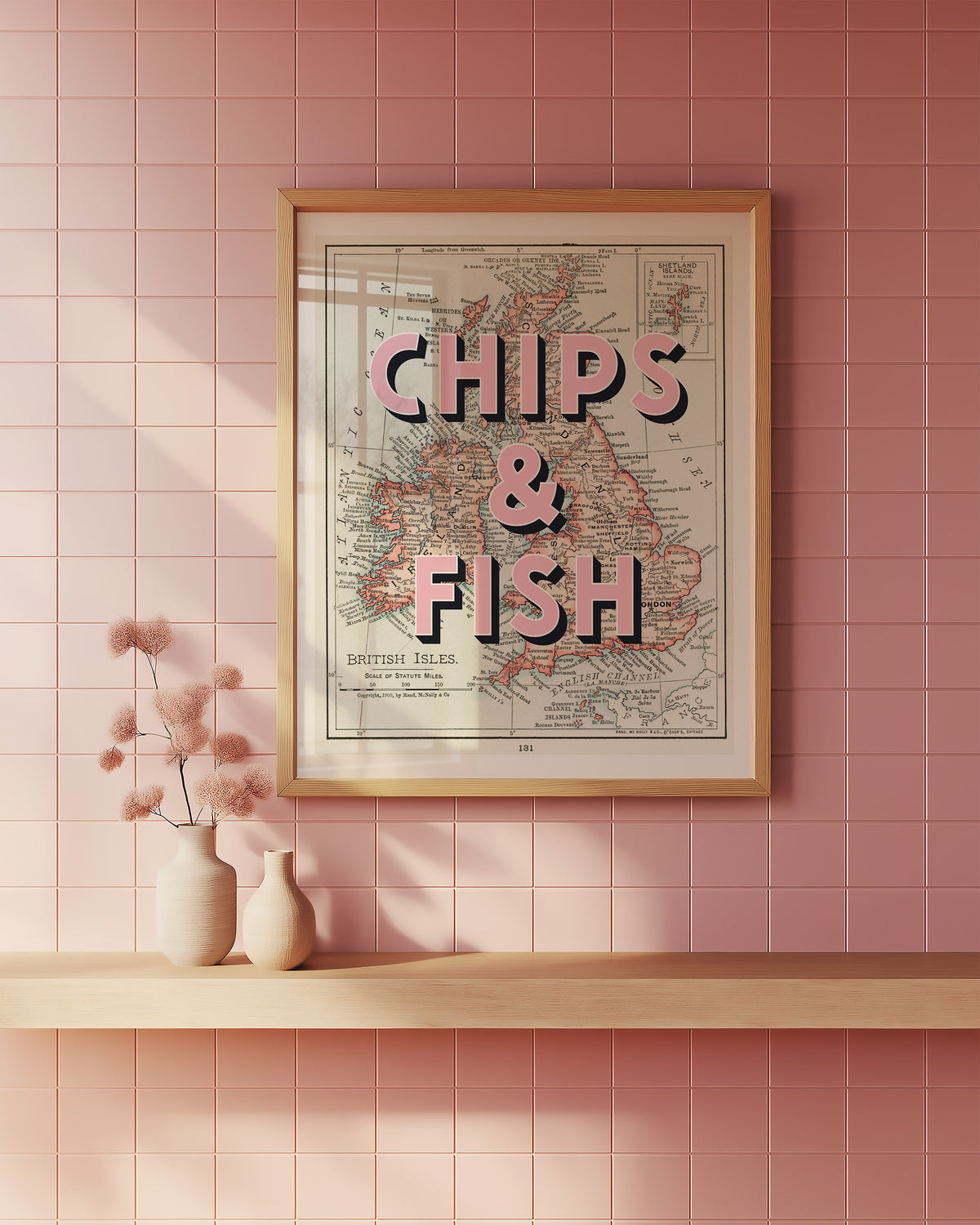 CHIPS & FISH - 40cm x 50cm
