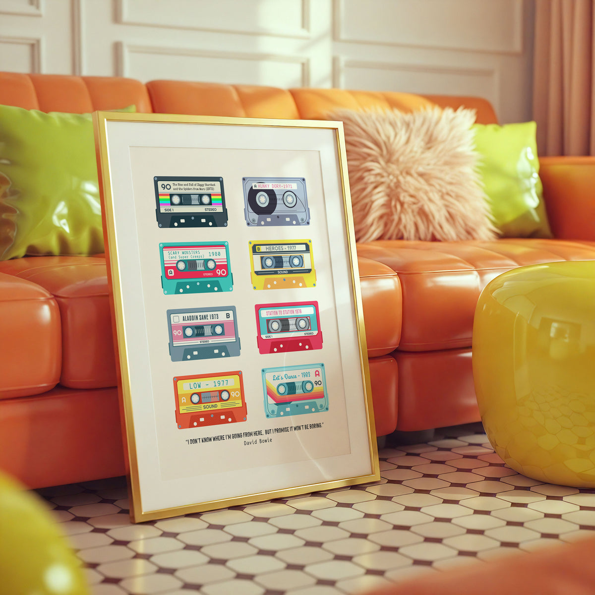 David Bowie Tape Mix - Fine Art Print | Music Wall Art