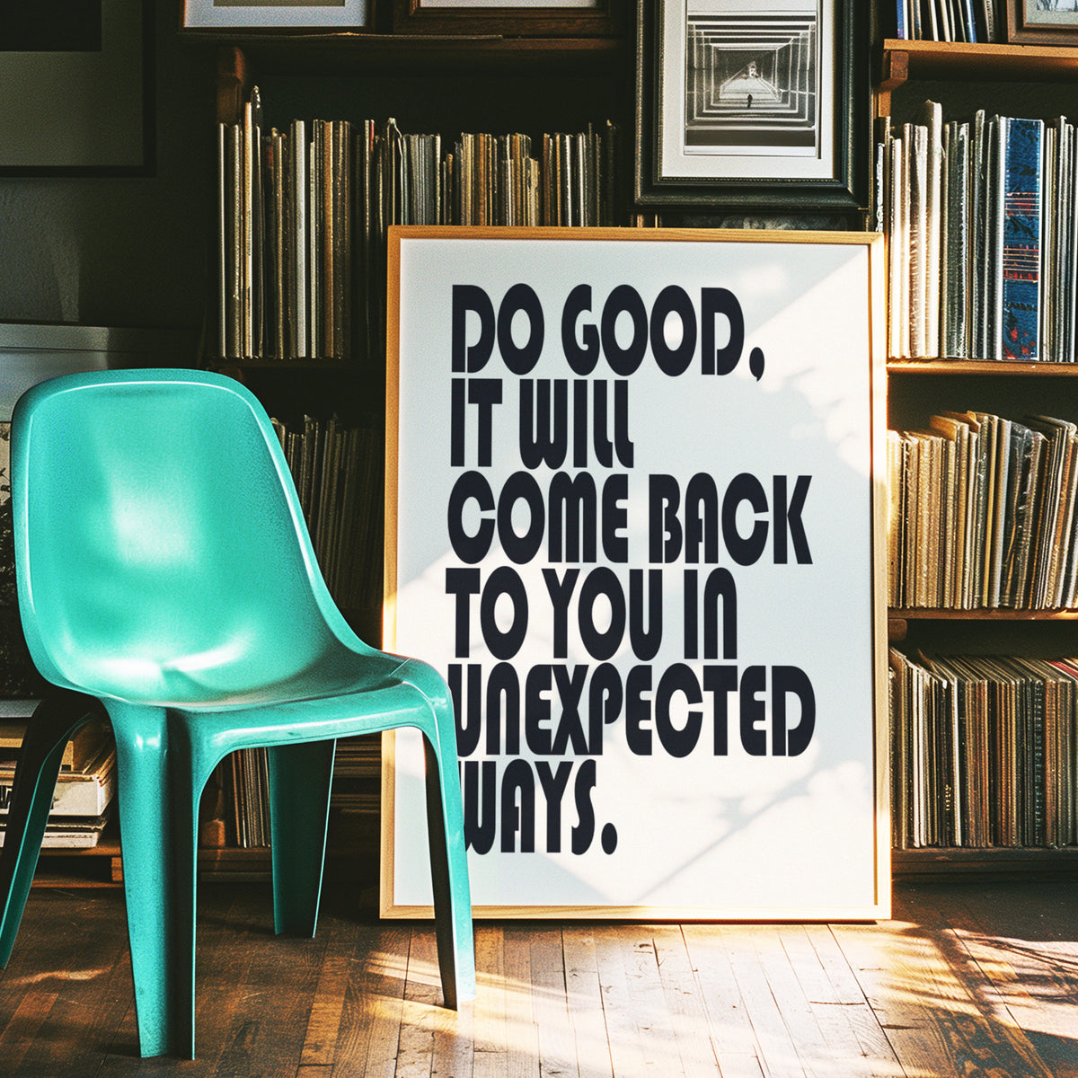 DO GOOD, IT WILL COME BACK TO YOU