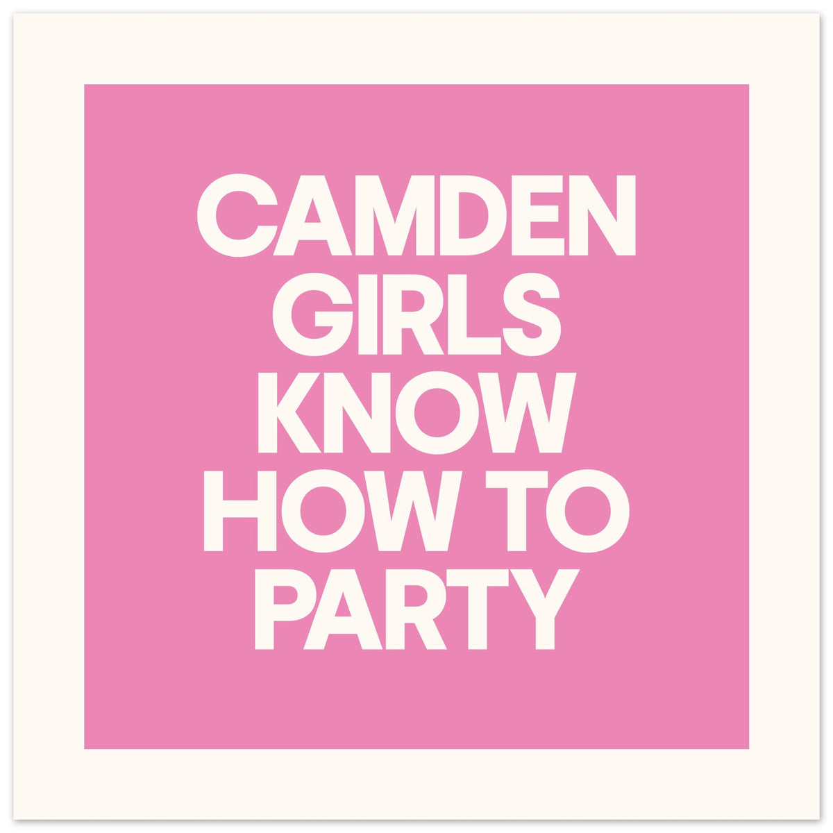 GIRLS KNOW HOW TO PARTY - Personalised Print