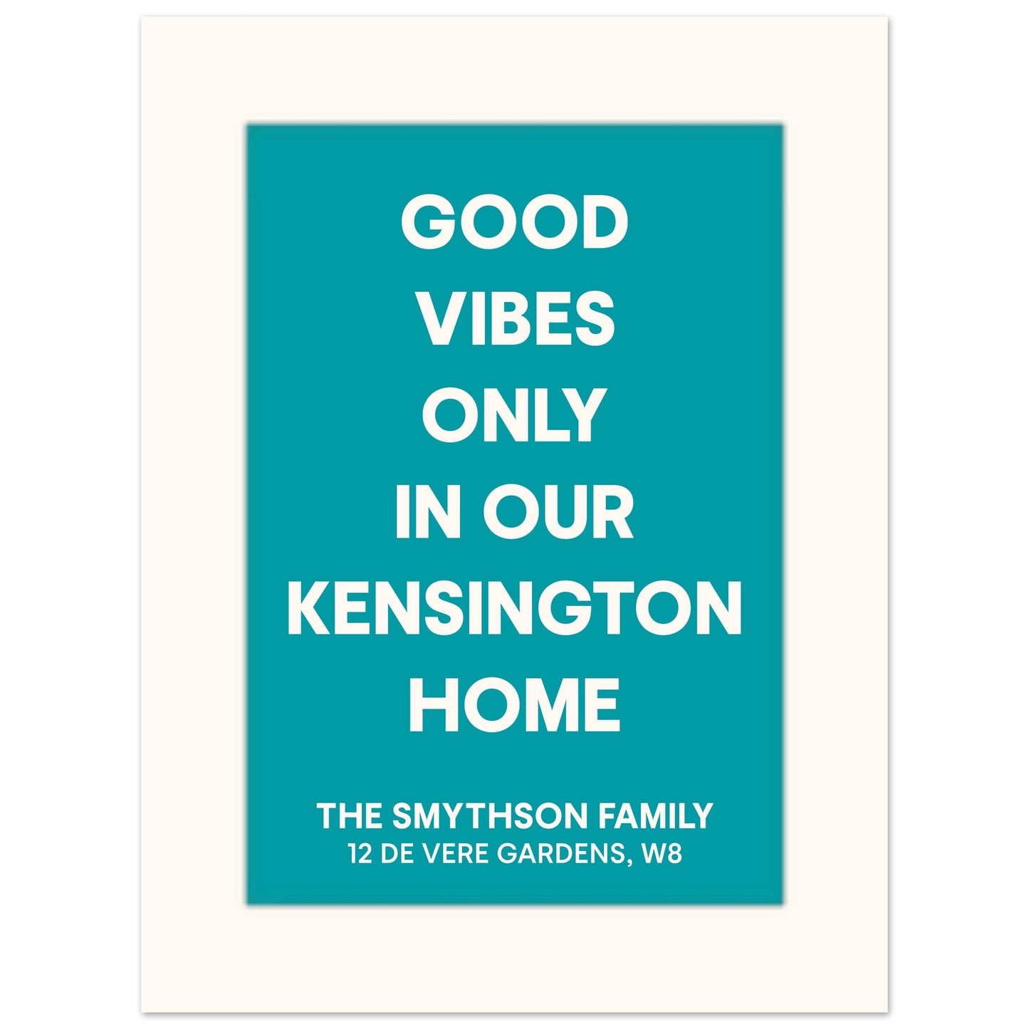 GOOD VIBES ONLY! - Personalised Print