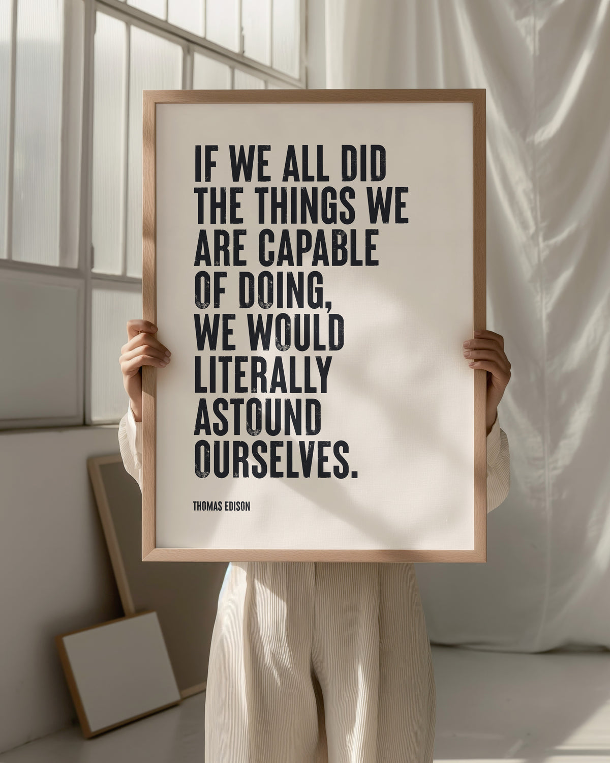 IF WE ALL DID THE THINGS... - Thomas Edison