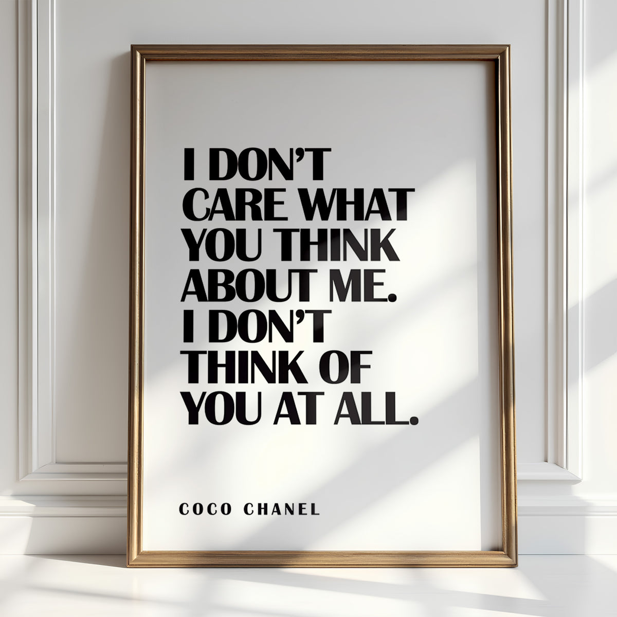 COCO CHANEL - I Don't Think Of You At All
