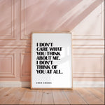 COCO CHANEL - I Don't Think Of You At All