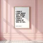 COCO CHANEL - I Don't Think Of You At All