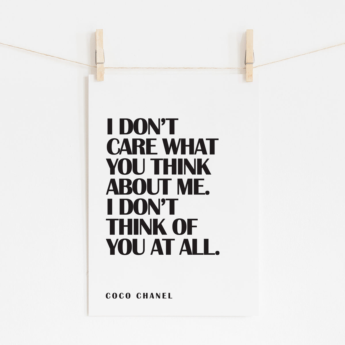 COCO CHANEL - I Don't Think Of You At All