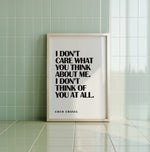 COCO CHANEL - I Don't Think Of You At All