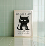 I LIKE COFFEE, CATS & MAYBE THREE PEOPLE - Personalised Print
