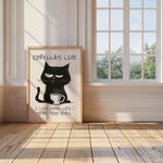 I LIKE COFFEE, CATS & MAYBE THREE PEOPLE - Personalised Print