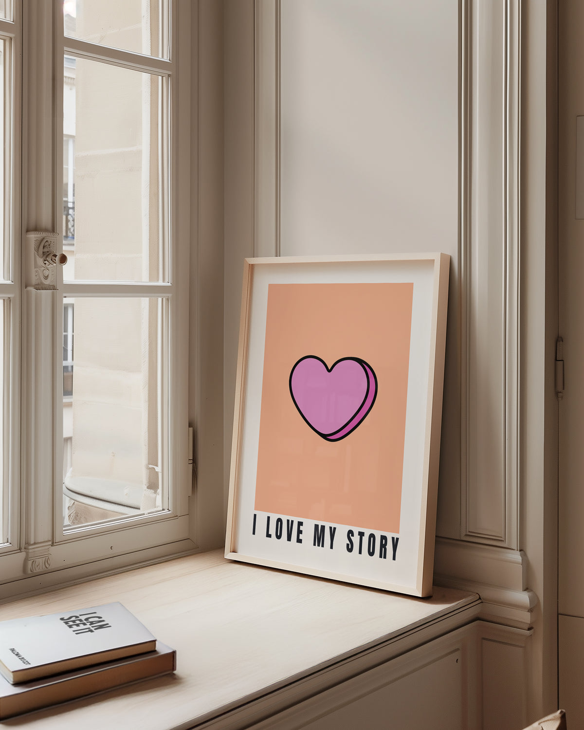 I Love My Story - Candy Heart Print | Inspirational Wall Art