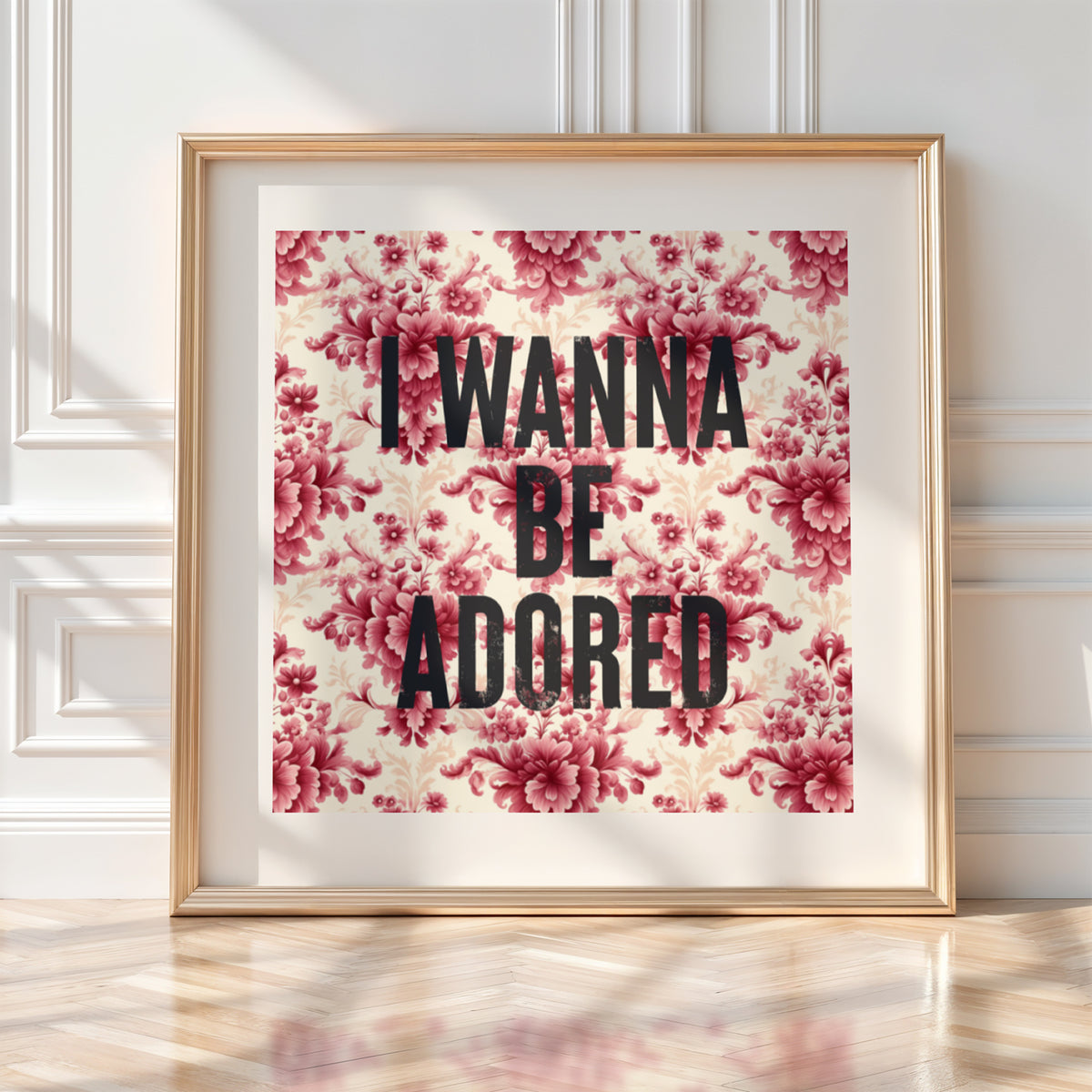 I Wanna Be Adored - Vintage Floral Art — alternate view | Timmy Loves Art