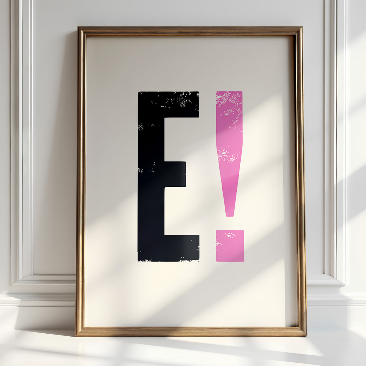 Letterpress Alphabet Art - Bold British Typography | Wall Art