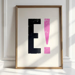 Letterpress Alphabet Art - Bold British Typography | Wall Art