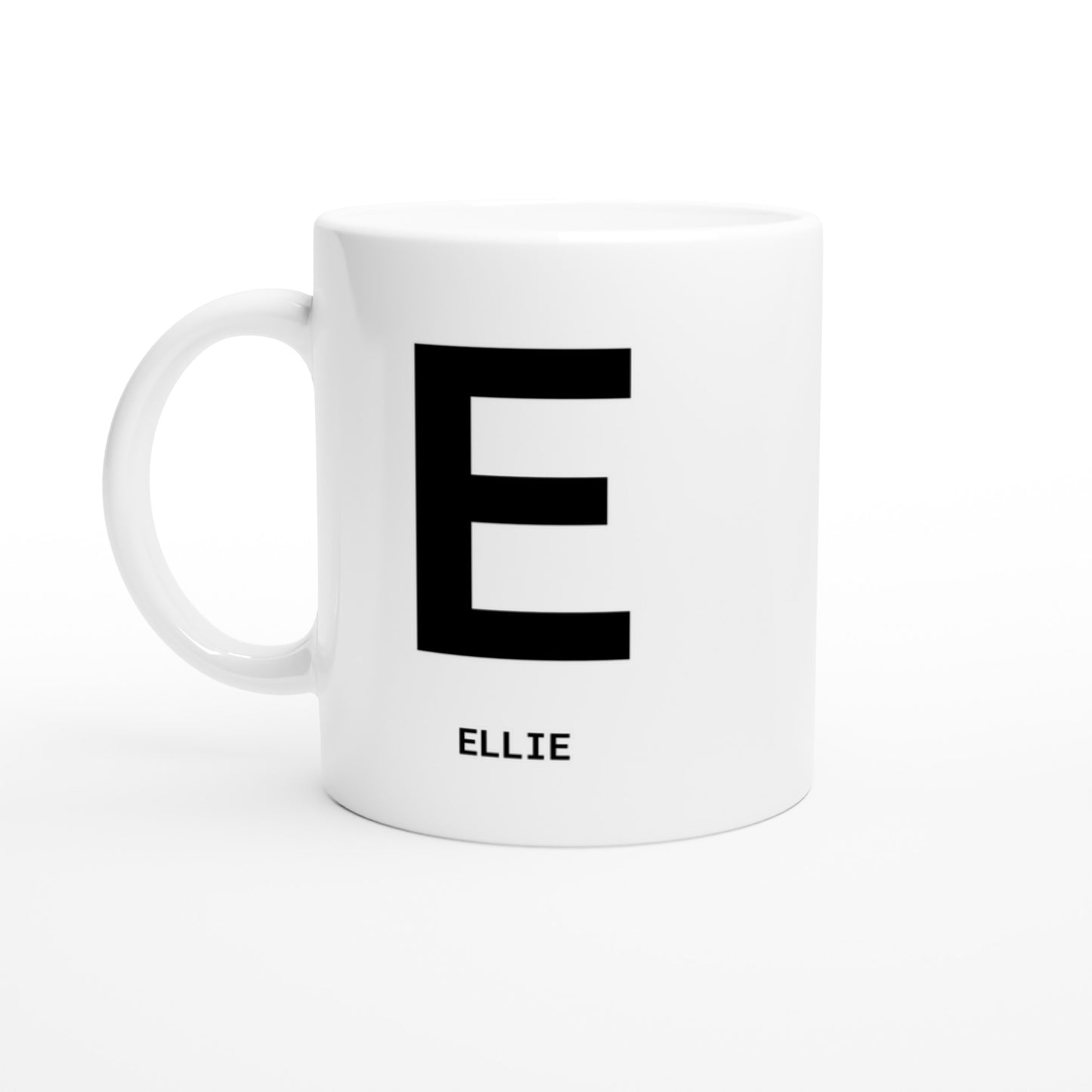 LETTER E MUG