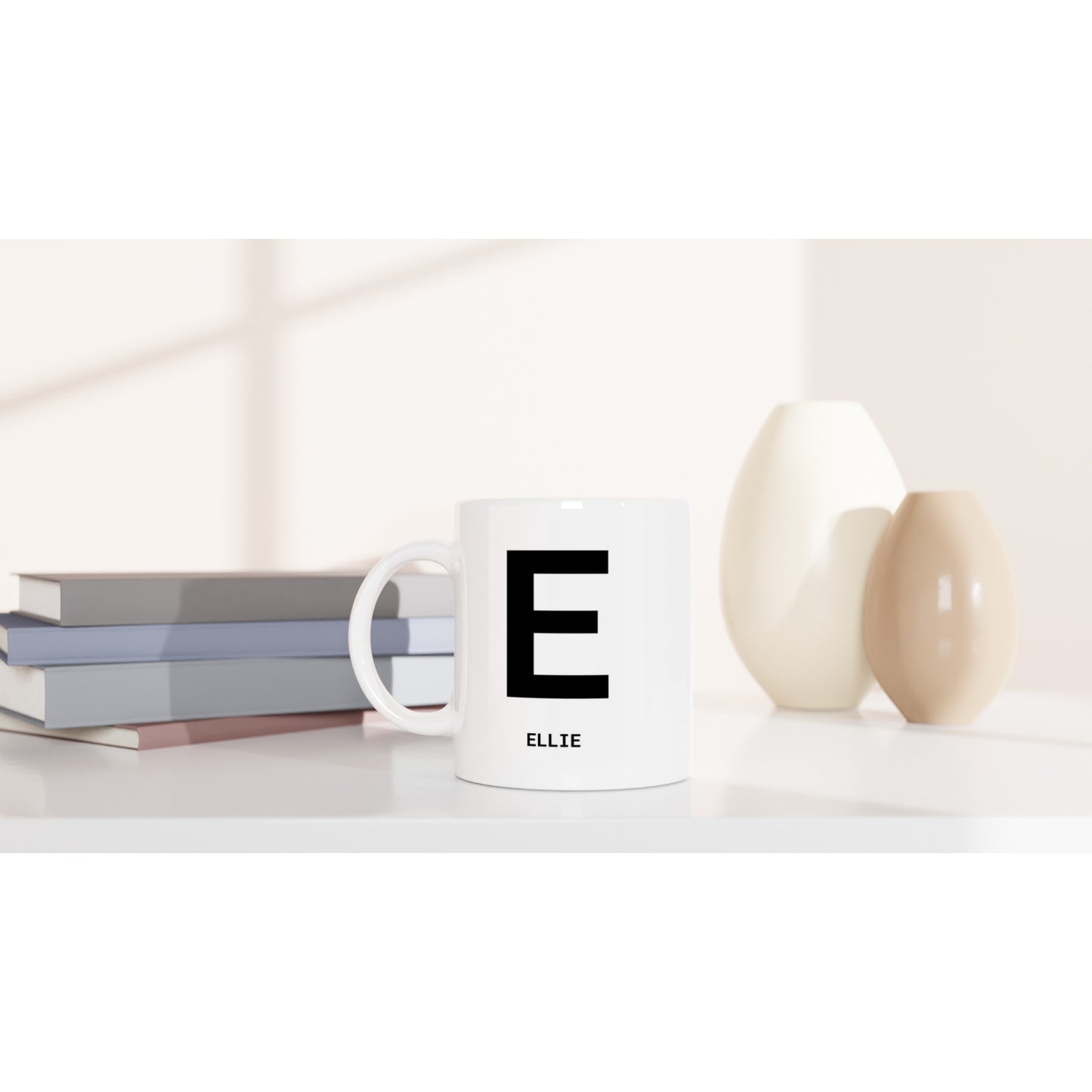 LETTER E MUG