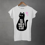 LOVE AND A CAT - Women's T-Shirt
