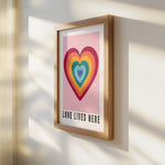 Love Lives Here - Dopamine Decor | Love Wall Art