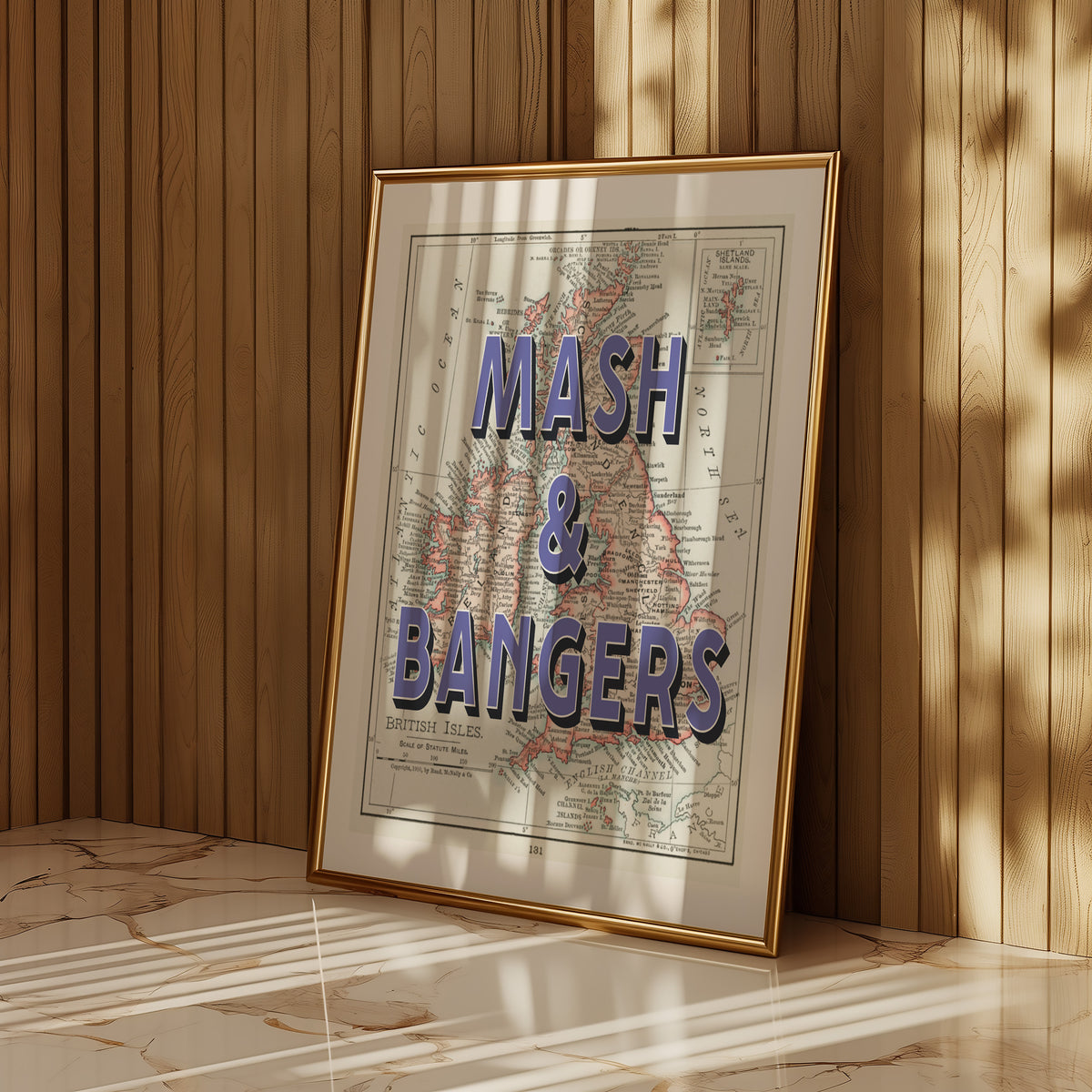 MASH & BANGERS - 40cm x 50cm