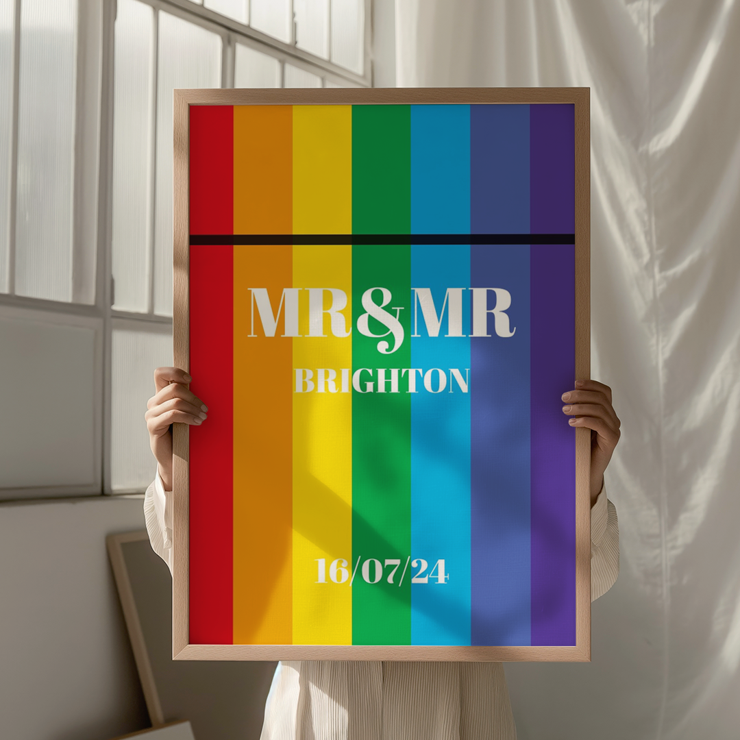 MR & MR WEDDING DAY - Personalised Print