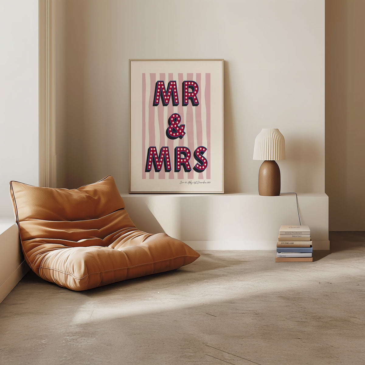 MR & MRS WEDDING PRINT