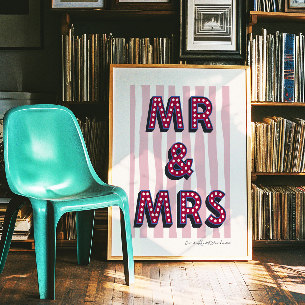 Mr & Mr Wedding - Personalised Date Keepsake | Wedding Gifts