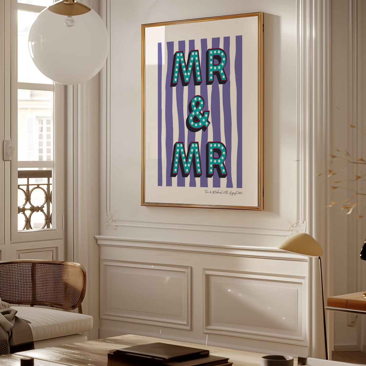MR & MR WEDDING PRINT