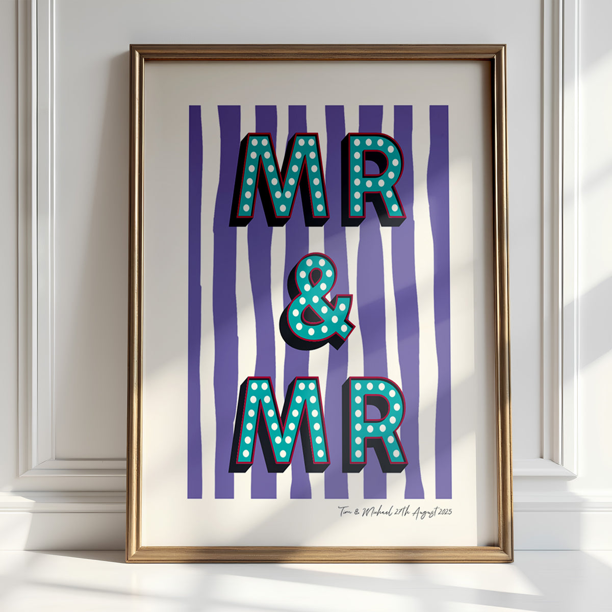 MR & MR WEDDING PRINT