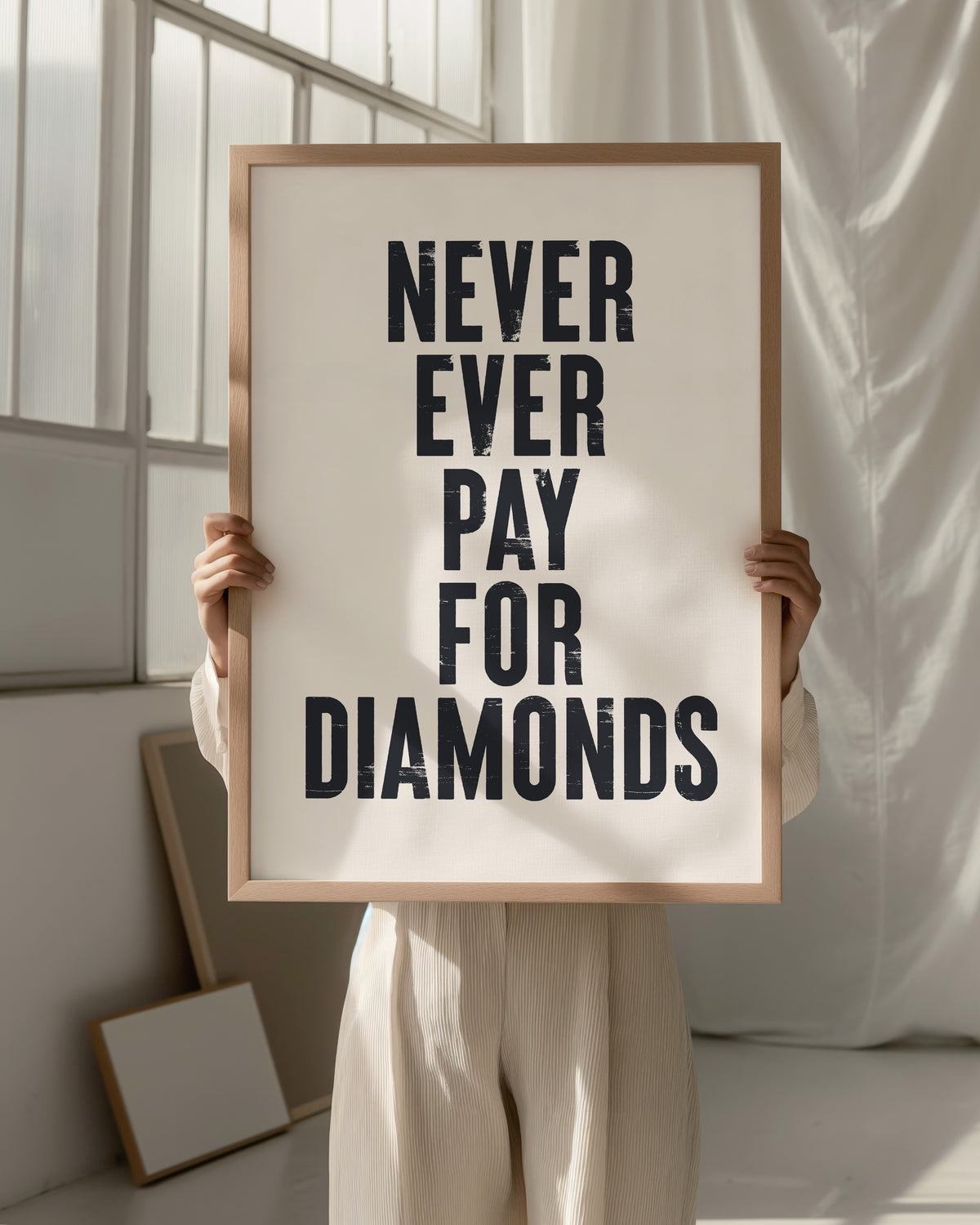 NEVER EVER PAY FOR DIAMONDS