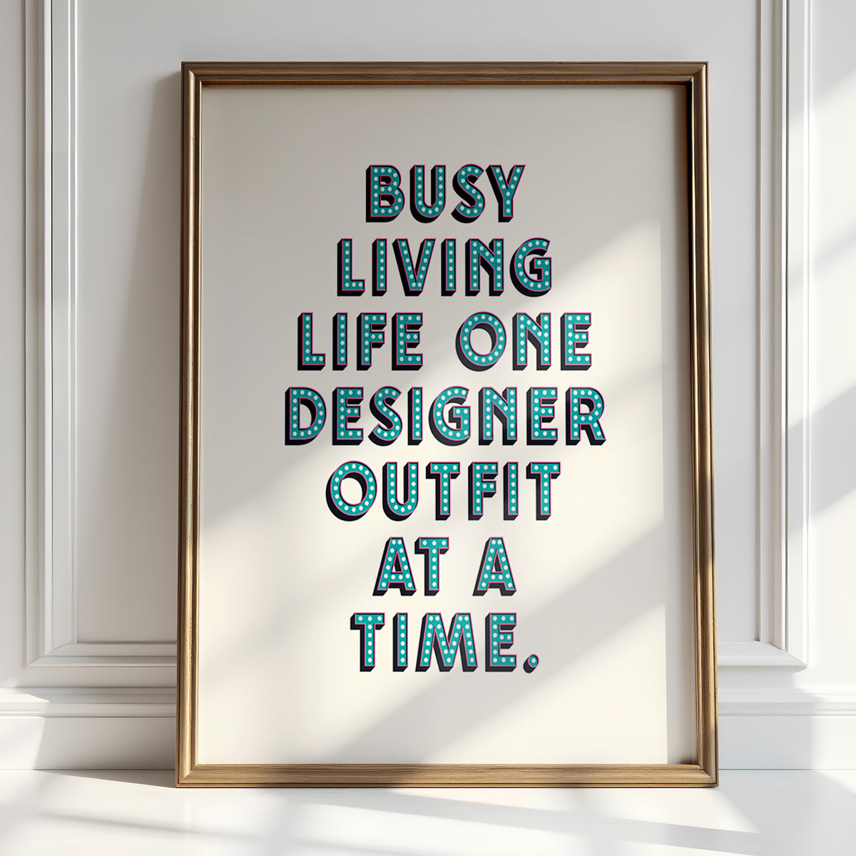 ONE DESIGNER OUTFIT AT A TIME
