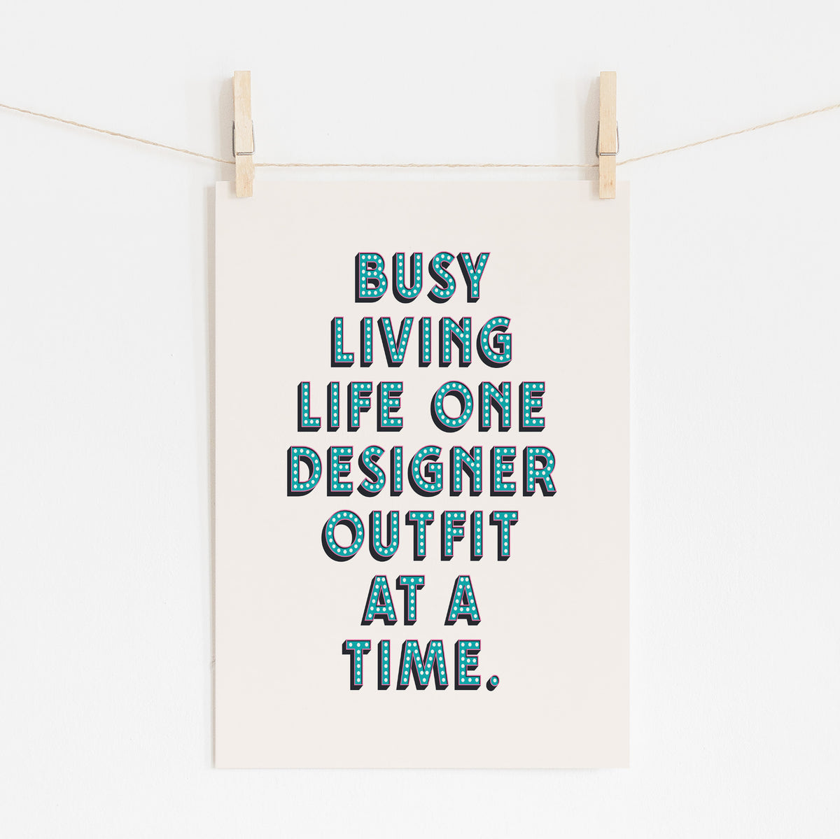 ONE DESIGNER OUTFIT AT A TIME
