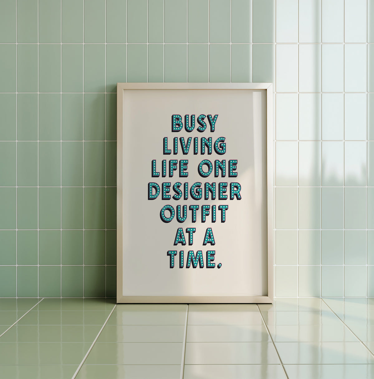 ONE DESIGNER OUTFIT AT A TIME