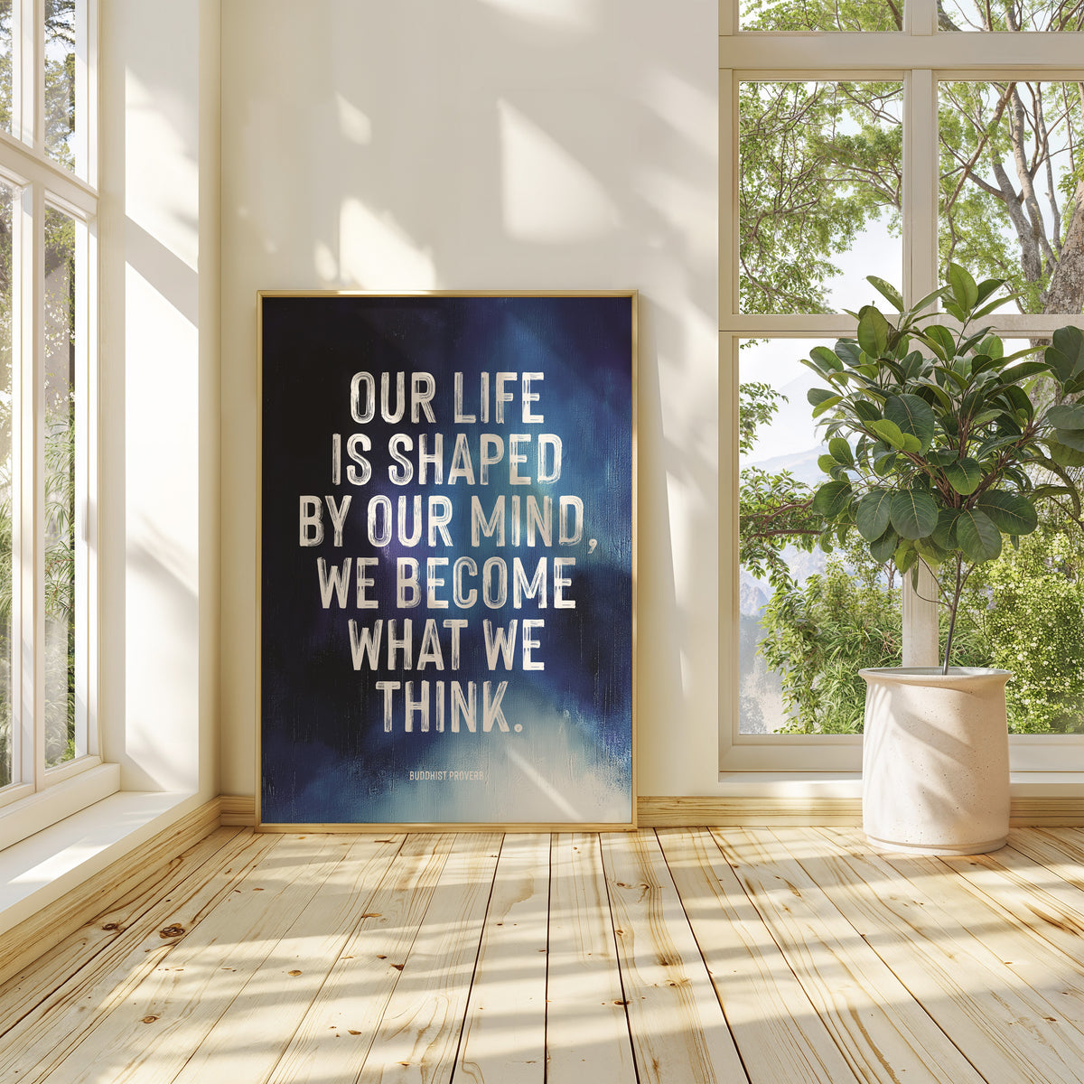OUR LIFE IS SHAPED BY OUR MIND