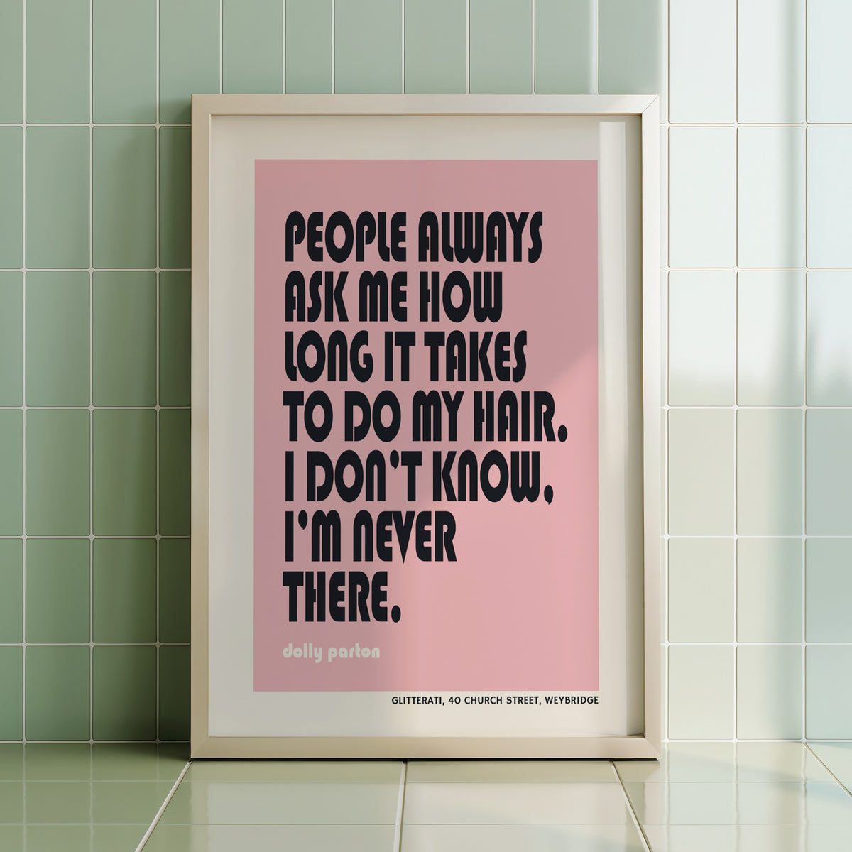 PEOPLE ALWAYS ASK ME...