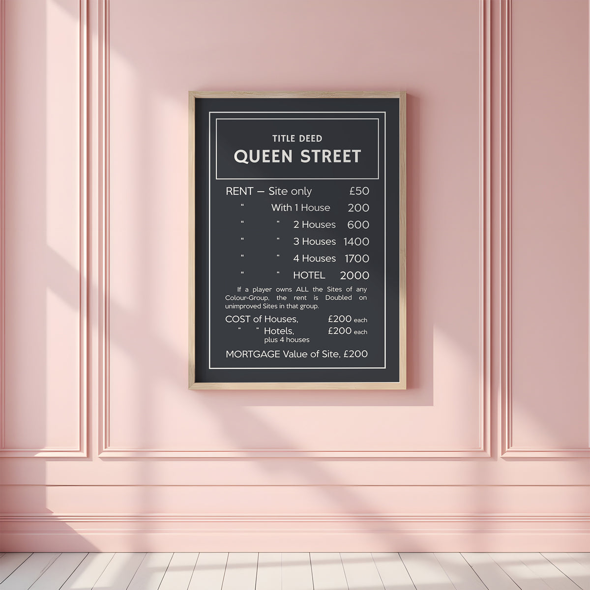 PERSONALISED MONOPOLY - Title Deed