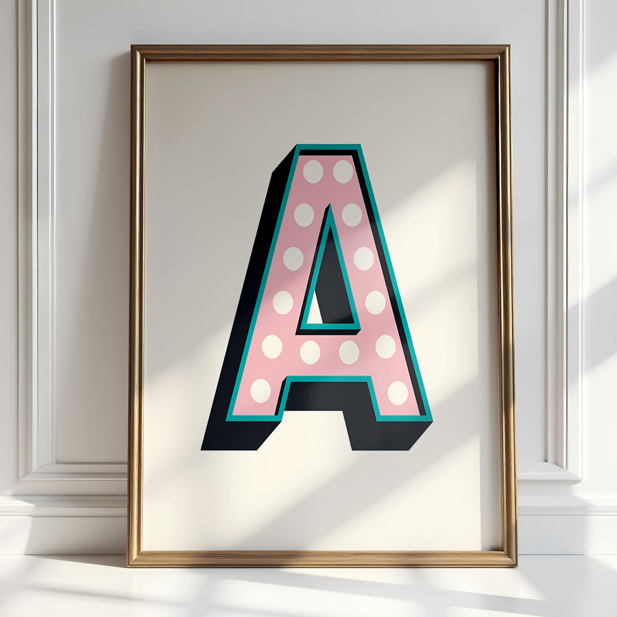 Pink Marquee Letters - Alphabet Art Decor | Wall Art