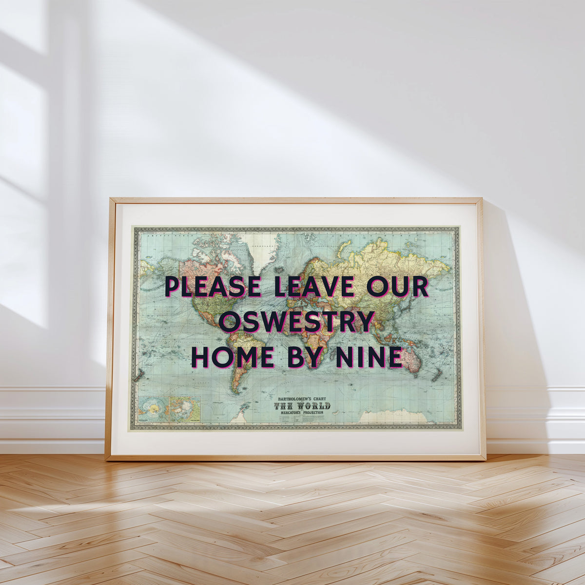 PLEASE LEAVE BY NINE