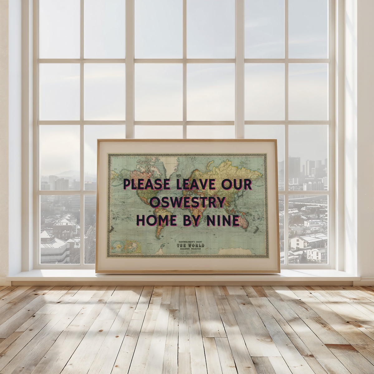 PLEASE LEAVE BY NINE