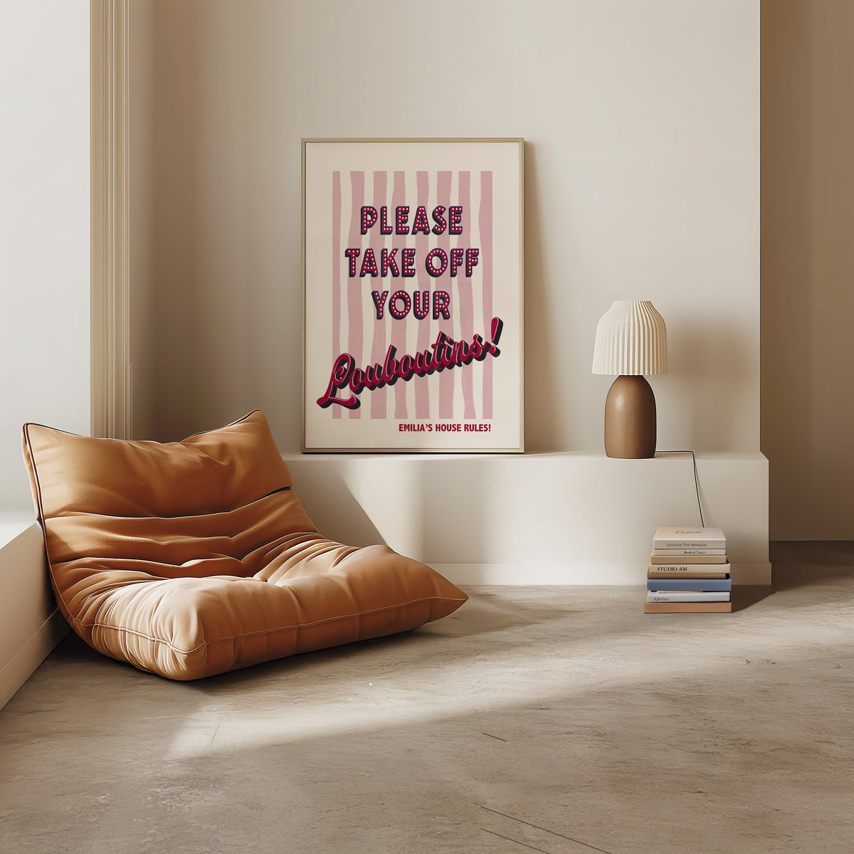 PLEASE TAKE OFF YOUR LOUBOUTINS! - PERSONALISED PRINT