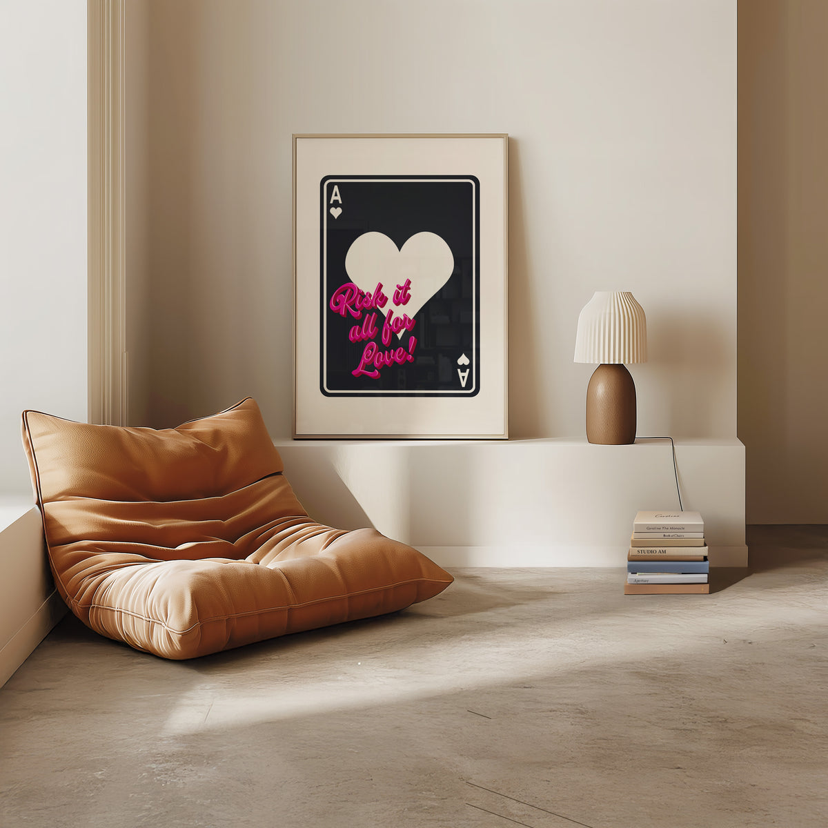 Risk It All For Love - Playing Card Print