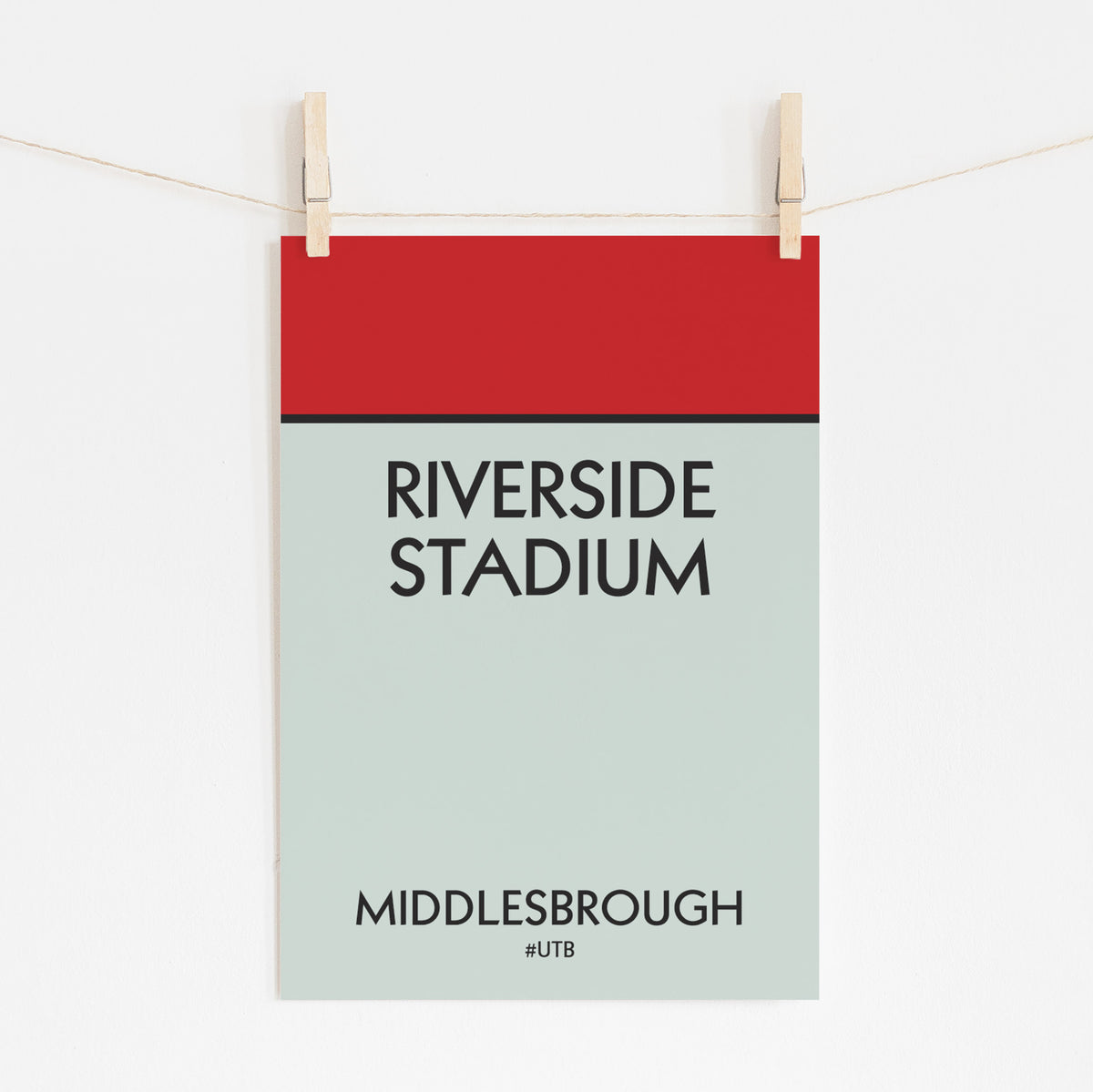 RIVERSIDE STADIUM - Middlesbrough Monopoly Print