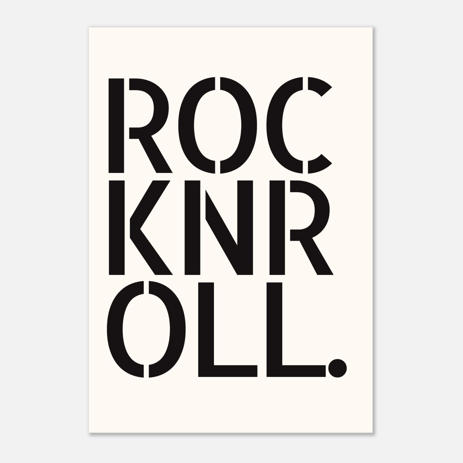 ROCK N ROLL - Motivational Print