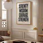 SERENITY WISDOM COURAGE STRENGTH
