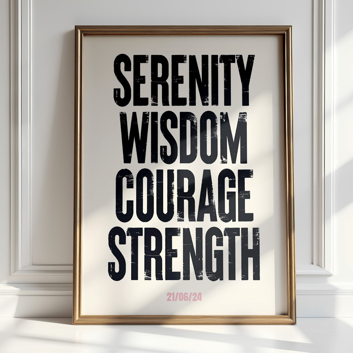 SERENITY WISDOM COURAGE STRENGTH