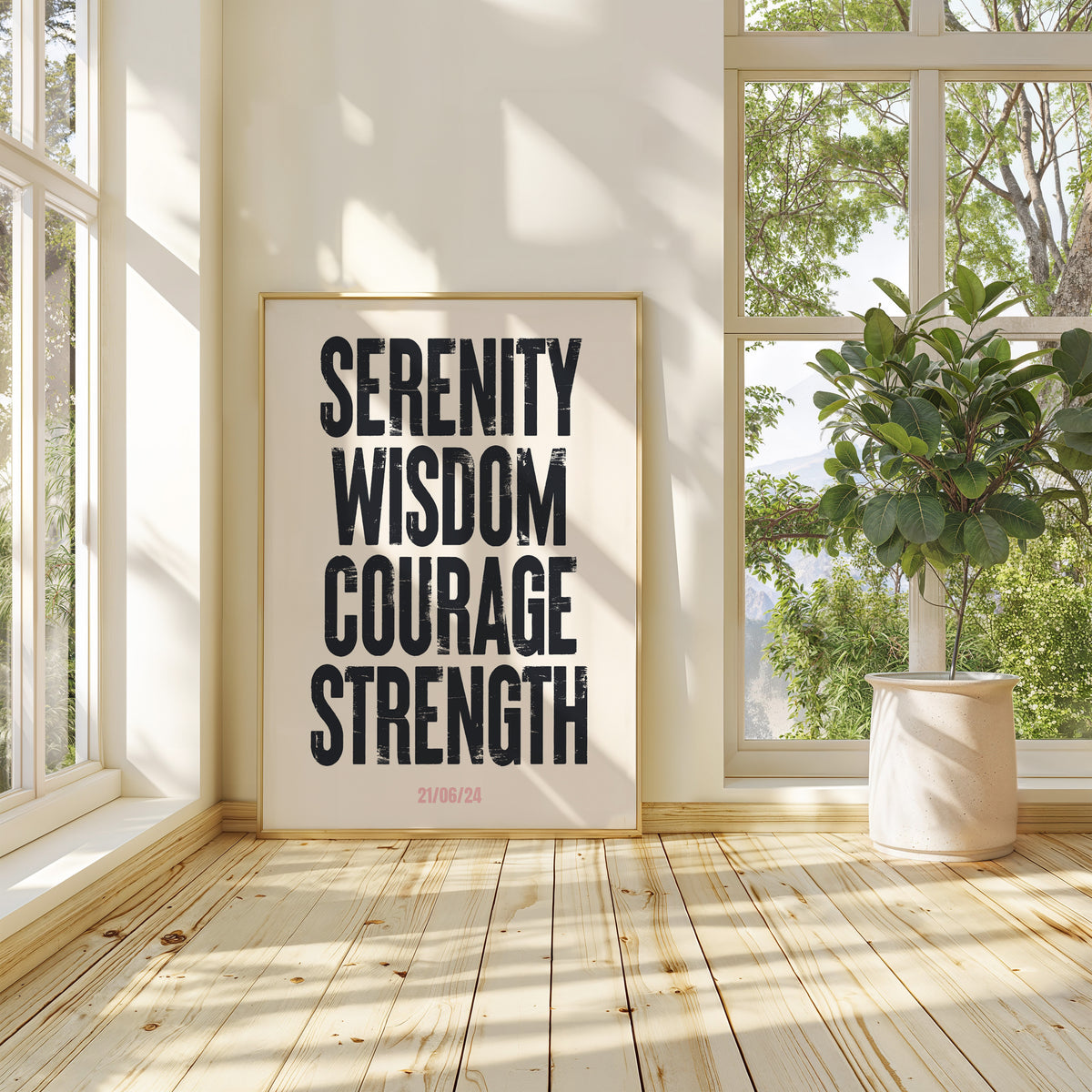 SERENITY WISDOM COURAGE STRENGTH