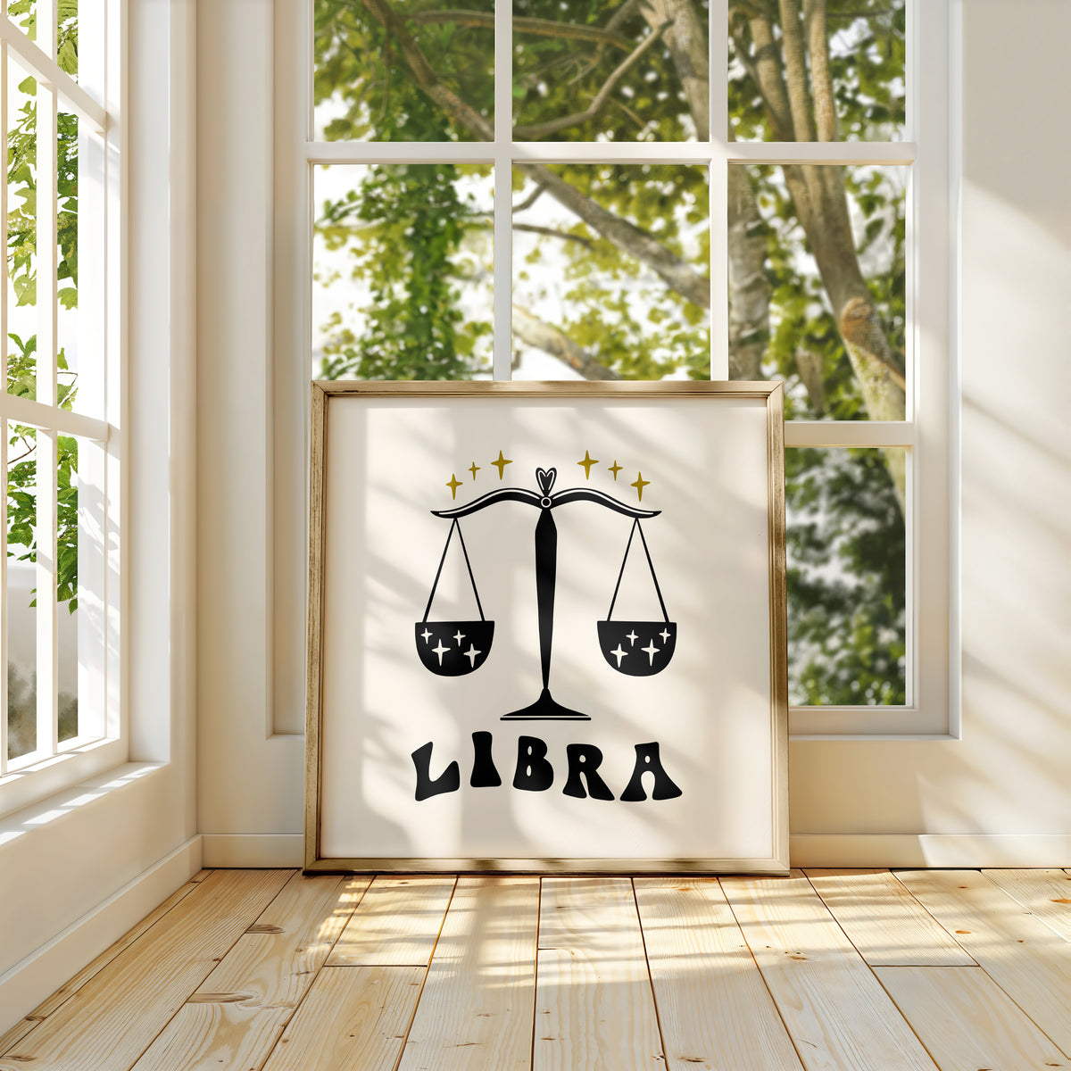 Groovy Astrology - 70'S Style Hand-Drawn Print | Zodiac Star Sign Wall Art