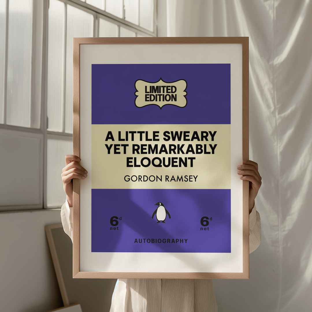 penguin book prints - sweary