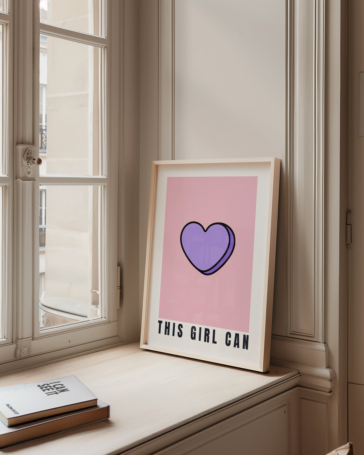 This Girl Can - Candy Heart Print | Motivational Wall Art
