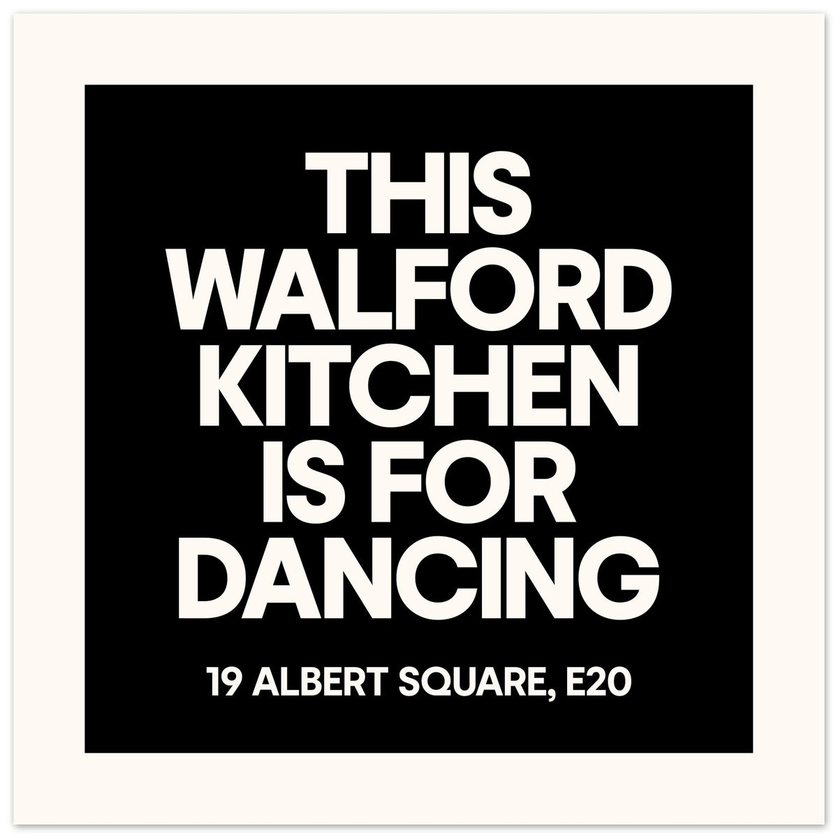 THIS KITCHEN IS FOR DANCING - Personalised Print