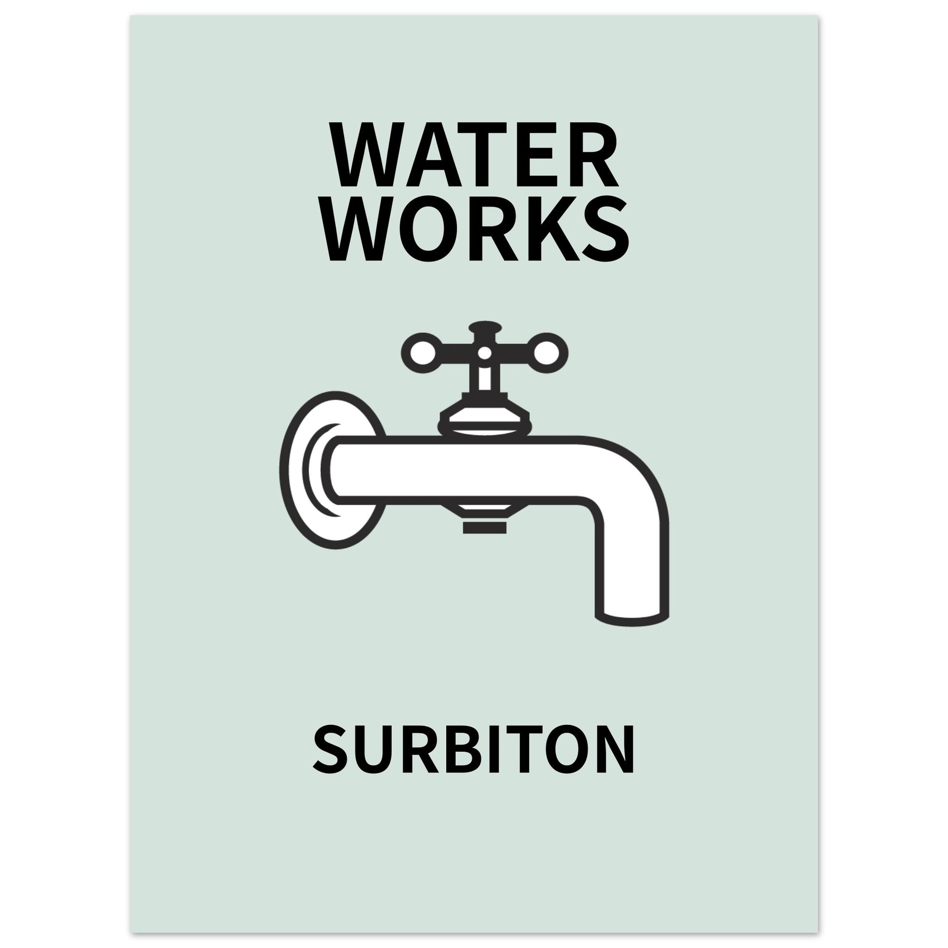 WATER WORKS - Monopoly Print